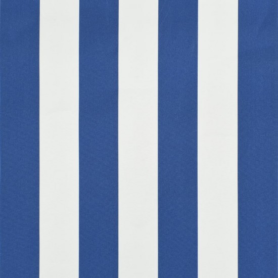 Ištraukiama markizė, mėlynos ir baltos spalvos, 400x150cm