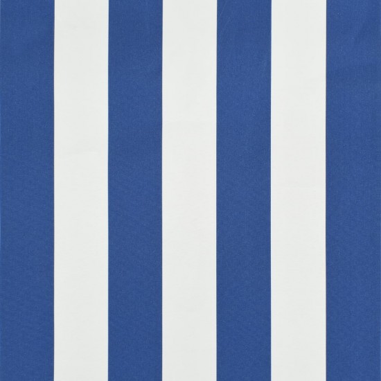 Ištraukiama markizė, mėlynos ir baltos spalvos, 300x150 cm