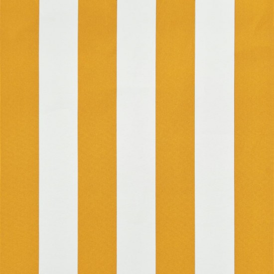 Ištraukiama markizė, geltonos ir baltos spalvos, 350x150cm