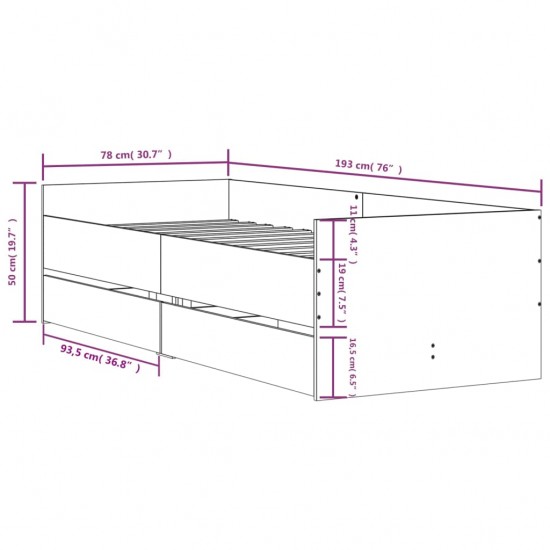 Rankinė ištraukiama markizė su LED, mėlyna ir balta, 150cm