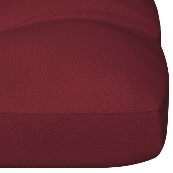 Paletės pagalvėlė, raudonojo vyno spalvos, 120x40x10cm, audinys
