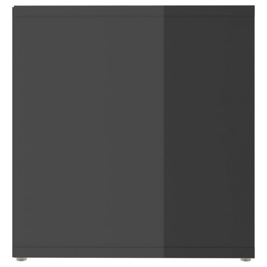 Televizoriaus spintelė, pilka, 72x35x36,5 cm, MDP, ypač blizgi