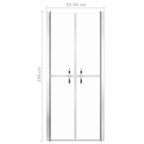 Dušo durys, skaidrios, 96x190cm, ESG