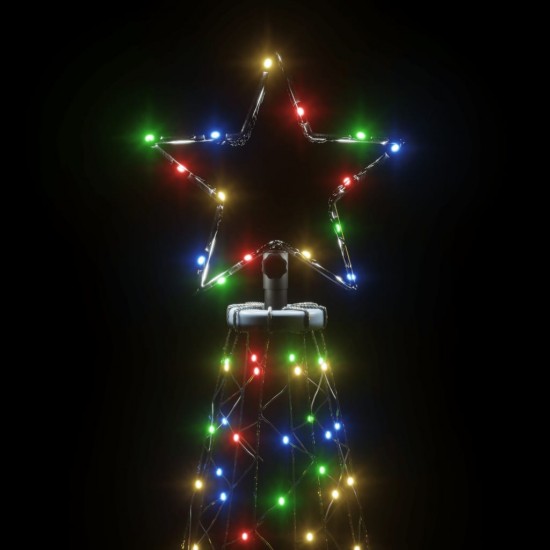 Kalėdų eglutė su metaliniu stulpu, 3m, 500 įvairiaspalvių LED