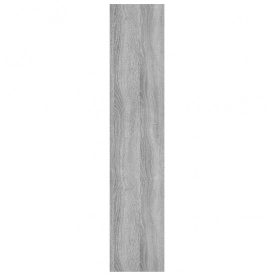 Sieninė lentyna, pilka ąžuolo, 90x16x78cm, apdirbta mediena