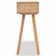 Konsolinis stalas, masyvi pušies mediena, 80x30x72cm, ruda