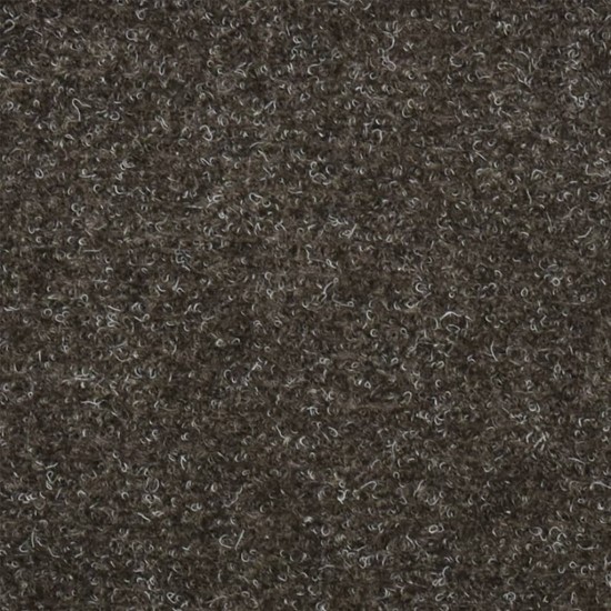Lipnūs laiptų kilimėliai, 10vnt., šviesiai rudi, 56x17x3cm
