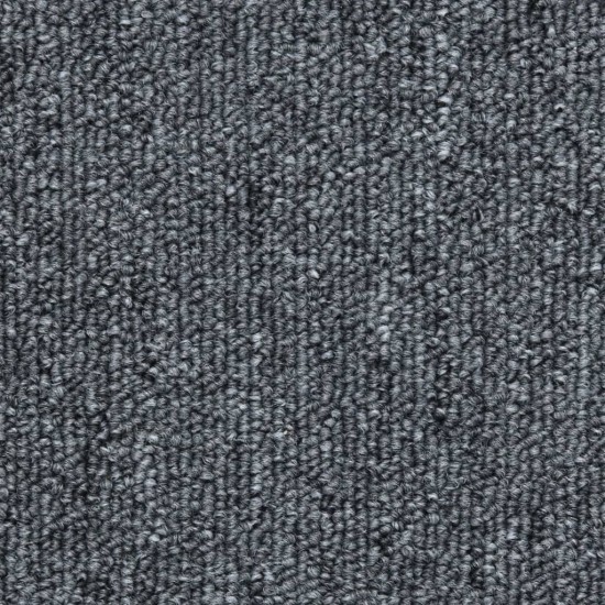Laiptų kilimėliai, 10vnt., tamsiai pilkos spalvos, 56x17x3cm