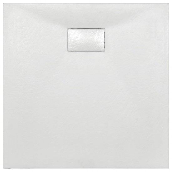 Dušo padėklas, baltos spalvos, 80x80 cm, lieto lakšto junginys
