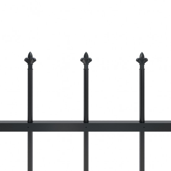 Sodo tvora su iečių viršugal., juoda, 5,1x1m, plienas