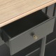 Konsolinis staliukas, juodos spalvos, 120x30x76 cm, MDF