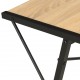 Rašomasis stalas su lentyna, juodas ir ąžuolo, 116x50x93cm