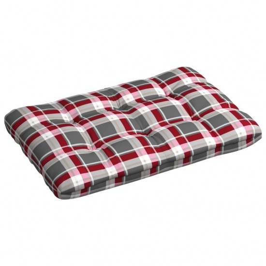 Paletės pagalvėlė, raudona, 120x80x10cm, audinys, languota