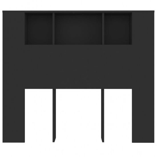 Galvūgalis-spintelė, juodos spalvos, 120x18,5x104,5cm