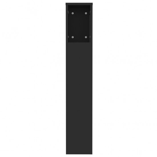 Galvūgalis-spintelė, juodos spalvos, 120x18,5x104,5cm