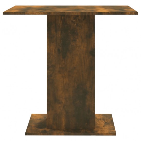 Valgomojo stalas, dūminio ąžuolo, 80x80x75cm, apdirbta mediena