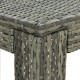 Sodo baro staliukas, pilkas, 100x60,5x110,5cm, poliratanas