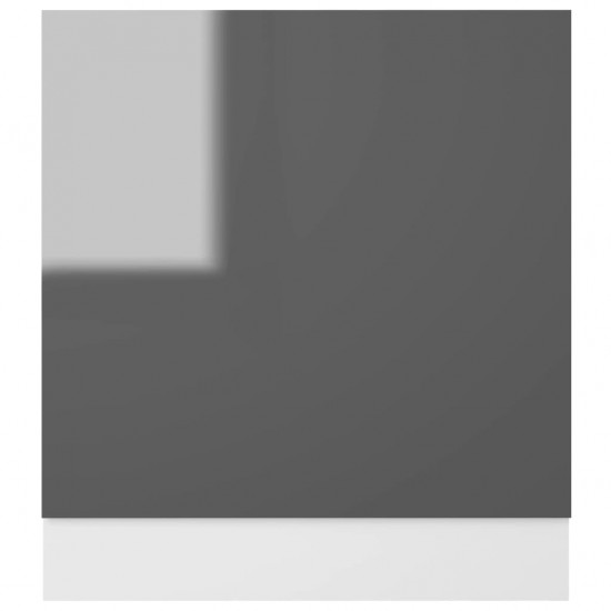 Indaplovės plokštė, pilkos spalvos, 59,5x3x67cm, MDP, blizgi