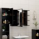 Vonios kambario spintelė, juodos spalvos, 80x20,5x64cm, MDP