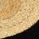 Stalo kilimėliai, 4 vnt., natūralios ir juodos spalvų, 38cm