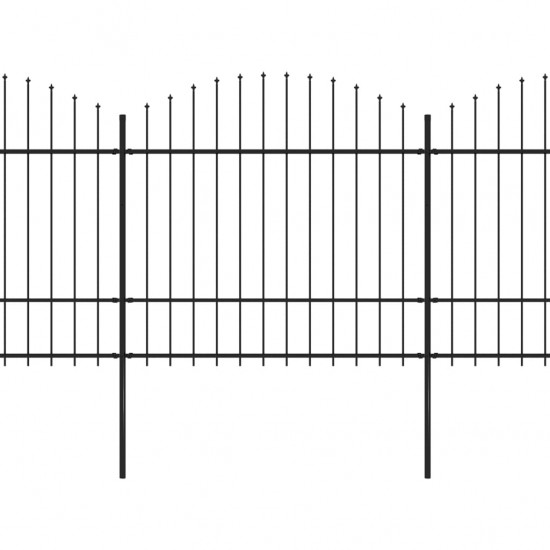 Sodo tvora su iečių viršug., juoda, (1,5-1,75)x11,9m, plienas