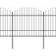 Sodo tvora su iečių viršug., juoda, (1,5-1,75)x11,9m, plienas