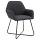 Valgomojo kėdės, 4vnt., juodos spalvos, audinys