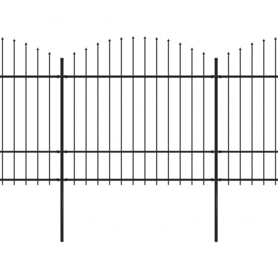 Sodo tvora su iečių viršug., juoda, (1,5-1,75)x6,8m, plienas