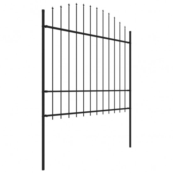 Sodo tvora su iečių viršug., juoda, (1,5-1,75)x6,8m, plienas
