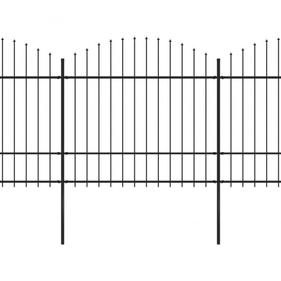 Sodo tvora su iečių viršug., juoda, (1,5-1,75)x13,6m, plienas