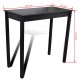 Baro stalas, MDF, juodas, 115x55x107 cm
