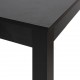 Baro stalas, MDF, juodas, 115x55x107 cm