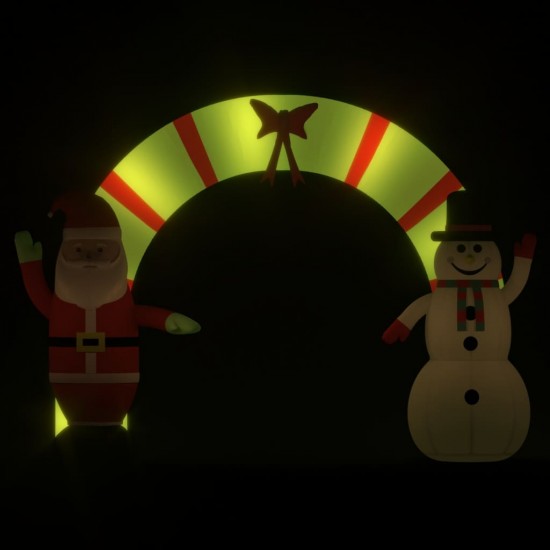 Pripučiama kalėdinė dekoracija arka su LED lemputėmis, 270cm