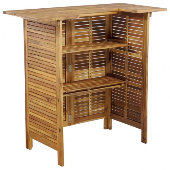 Baro stalas, 110x50x105cm, akacijos medienos masyvas