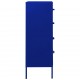 Komoda su stalčiais, tamsiai mėlyna, 80x35x101,5cm, plienas