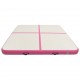 Pripučiamas gimnastikos kilimėlis, rožinis, 200x200x10cm, PVC
