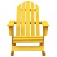 Supama sodo Adirondack kėdė, geltona, eglės medienos masyvas