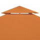 Pakaitinis pavėsinės uždangalas, oranžinis, 3x4m, 310g/m²
