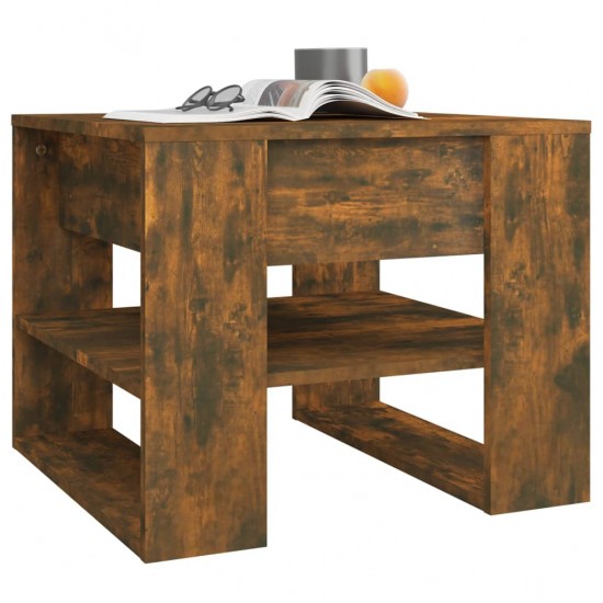 Kavos staliukas, dūminio ąžuolo, 55,5x55x45cm, apdirbta mediena