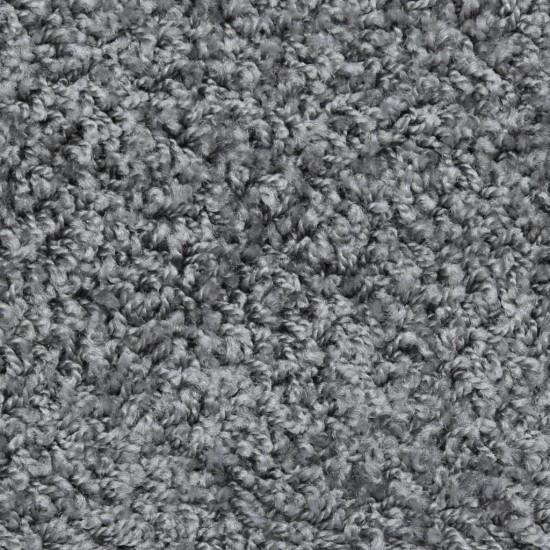 Laiptų kilimėliai, 15vnt., pilkos spalvos, 65x21x4cm