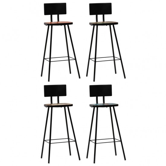Baro baldų komplektas, 5 dalių, juodos spalvos (248143+245393)