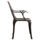 Sodo kėdės, 4vnt., bronzinės spalvos, lietas aliuminis