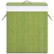 Skalbinių krepšys su vienu skyriumi, žalias, bambukas, 83l