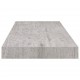 Pakabinama sieninė lentyna, betono pilka, 60x23,5x3,8cm, MDF