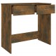 Rašomasis stalas, dūminio ąžuolo spalvos, 80x40x75cm, mediena
