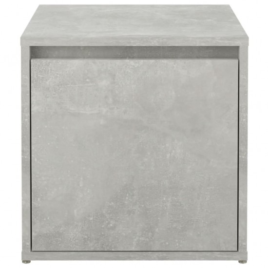 Dėžė-stalčius, betono pilka, 40,5x40x40cm, apdirbta mediena