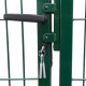 Sodo/kiemo vartai, su stulpais, žali, 350x140cm, plienas