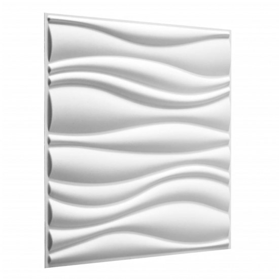 WallArt 3D Sienos plokštės GA-WA04, 24 vnt., bangų dizainas