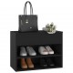 Batų suoliukas, juodos spalvos, 60x30x45cm, MDP