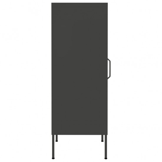 Sandėliavimo spintelė, antracito, 42,5x35x101,5cm, plienas